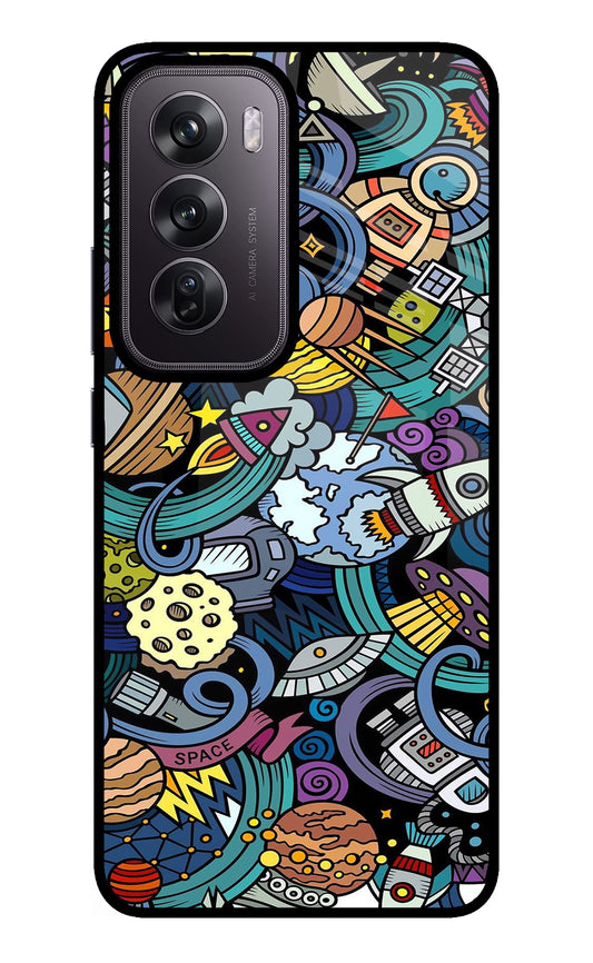 Space Abstract Oppo Reno12 Pro 5G Glass Case