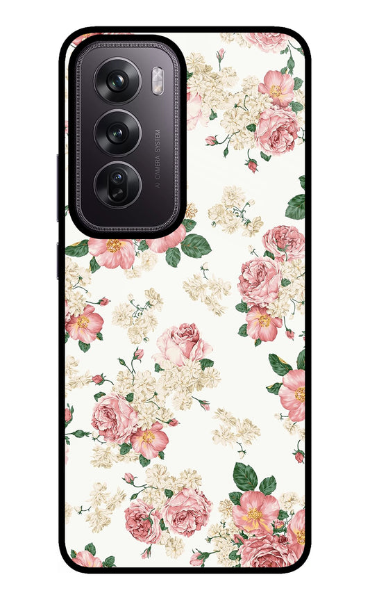 Flowers Oppo Reno12 Pro 5G Glass Case