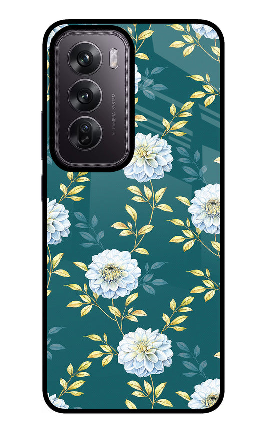 Flowers Oppo Reno12 Pro 5G Glass Case