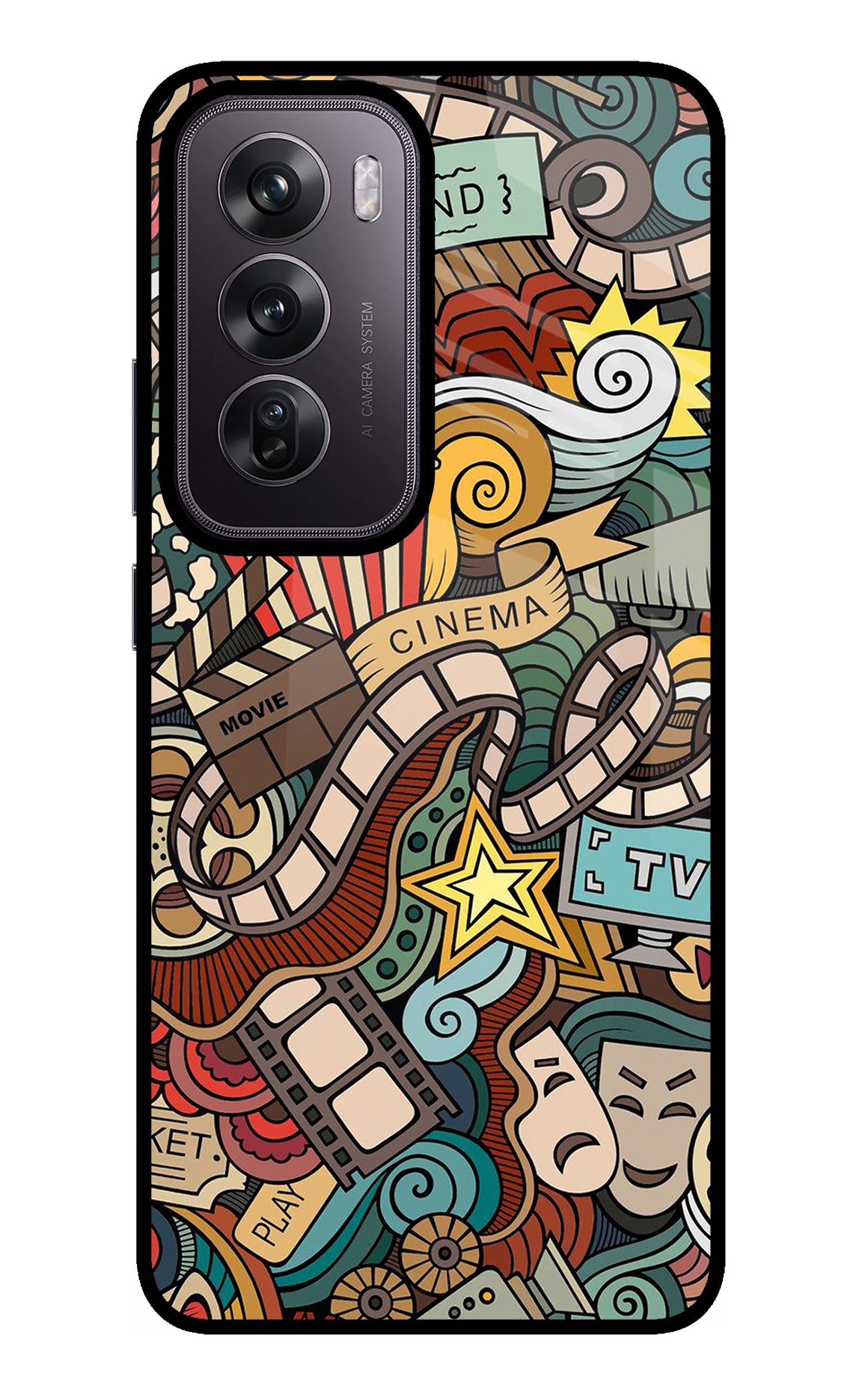 Cinema Abstract Oppo Reno12 Pro 5G Glass Case