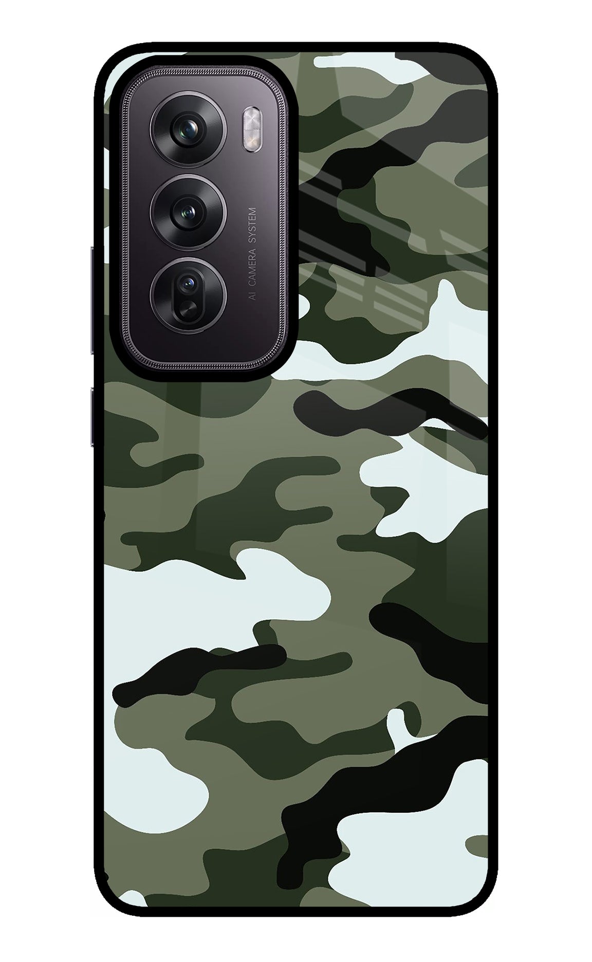 Camouflage Oppo Reno12 Pro 5G Glass Case