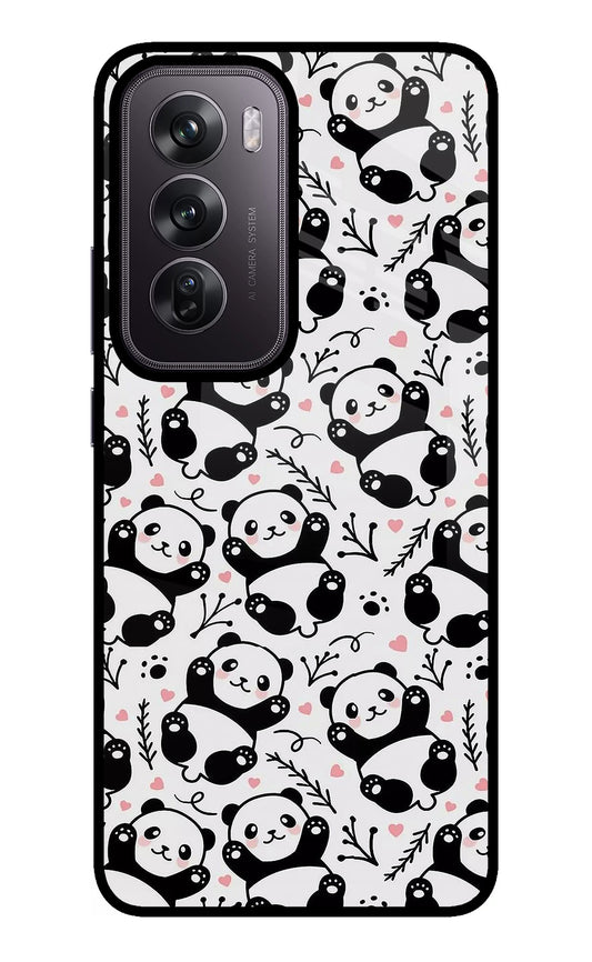 Cute Panda Oppo Reno12 Pro 5G Glass Case