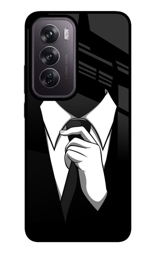 Black Tie Oppo Reno12 Pro 5G Glass Case