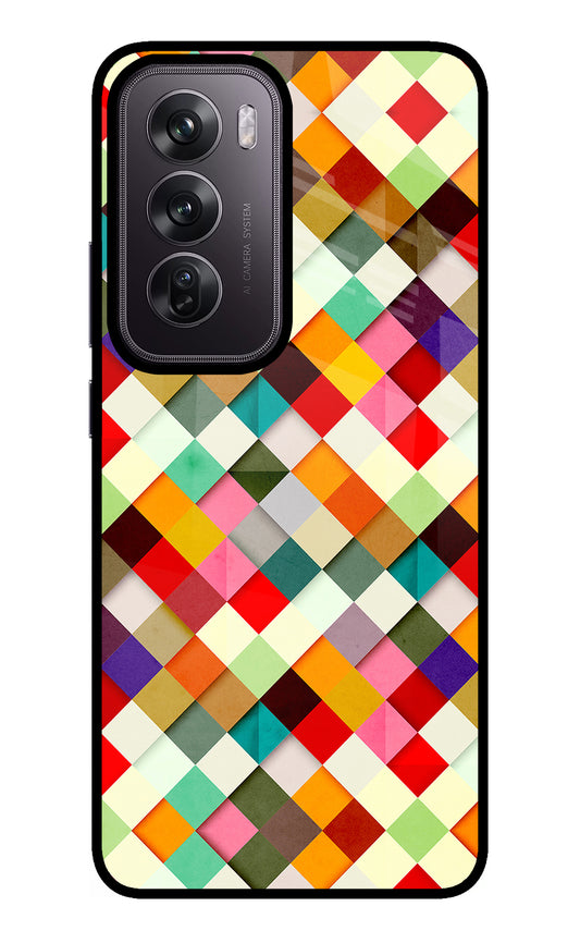 Geometric Abstract Colorful Oppo Reno12 Pro 5G Glass Case
