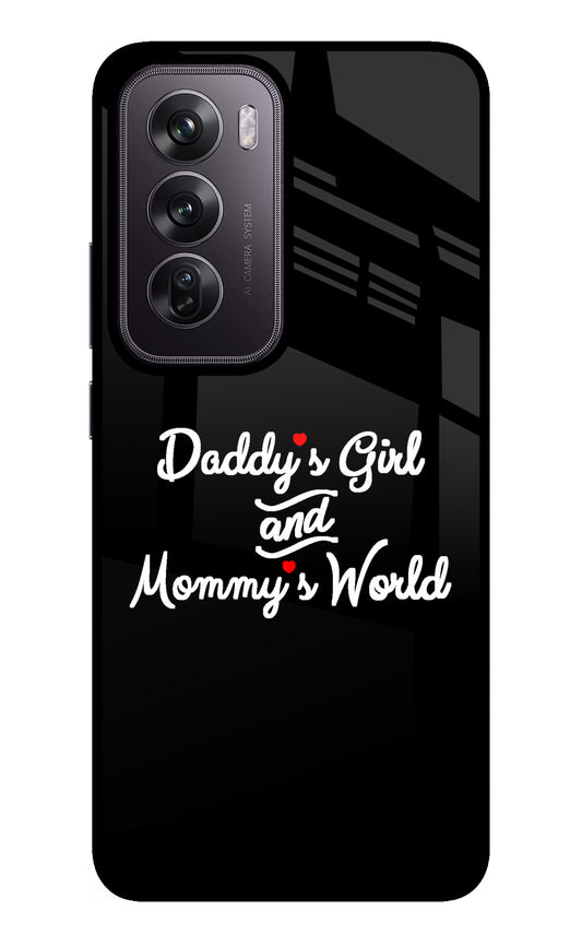 Daddy's Girl and Mommy's World Oppo Reno12 Pro 5G Glass Case