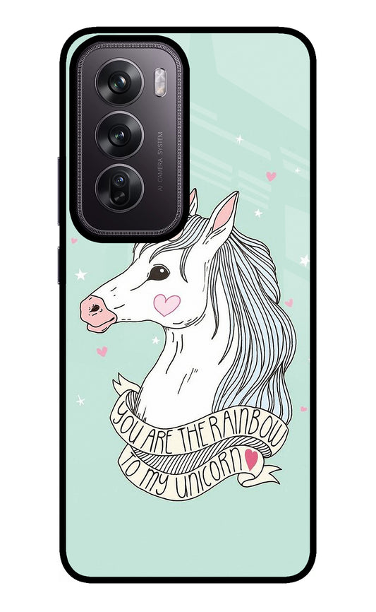 Unicorn Wallpaper Oppo Reno12 Pro 5G Glass Case