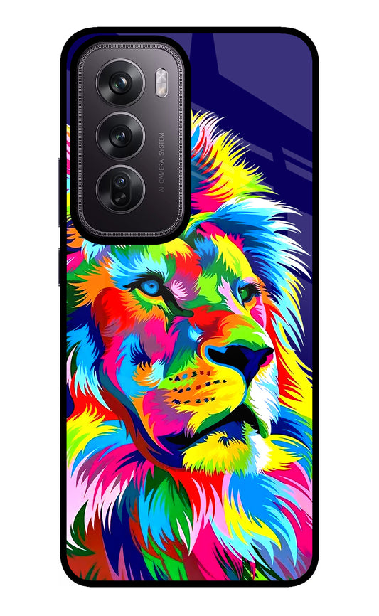 Vector Art Lion Oppo Reno12 Pro 5G Glass Case