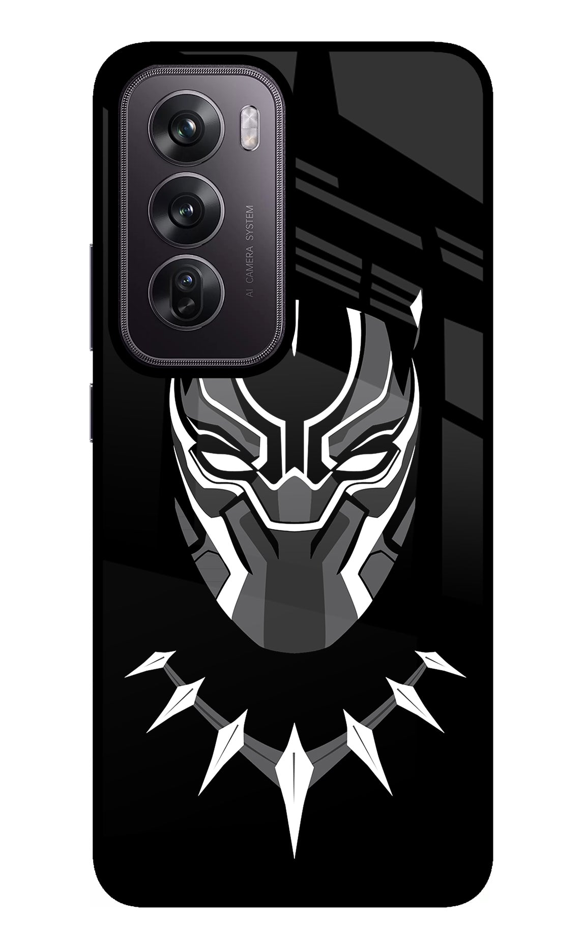 Black Panther Oppo Reno12 Pro 5G Glass Case