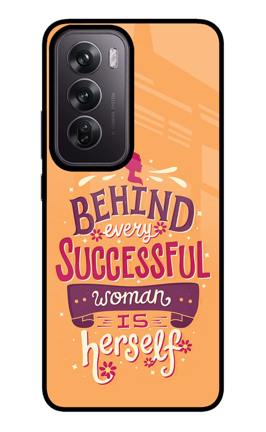 Behind Every Successful Woman There Is Herself Oppo Reno12 Pro 5G Glass Case
