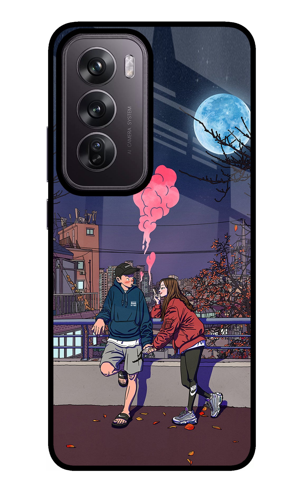 Chilling Couple Oppo Reno12 Pro 5G Glass Case