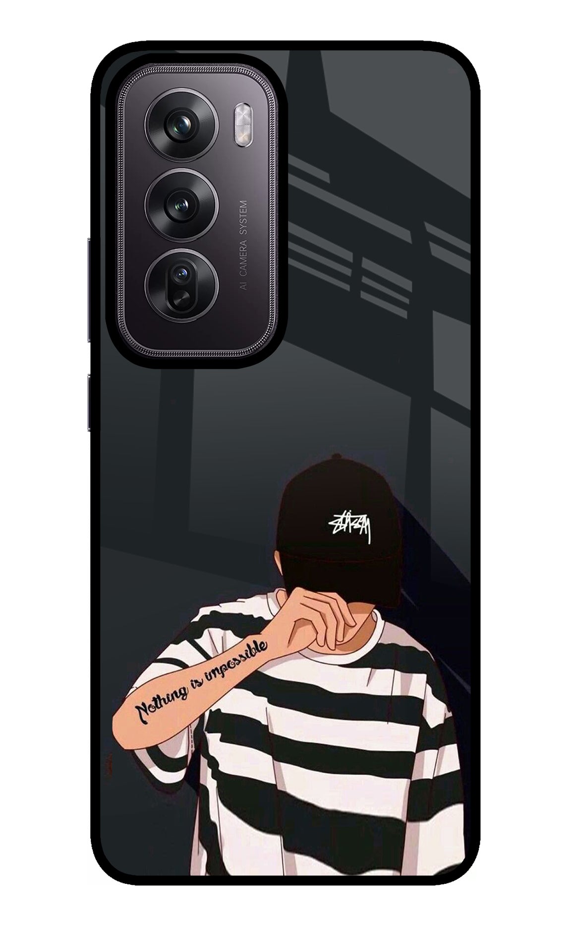 Aesthetic Boy Oppo Reno12 Pro 5G Glass Case