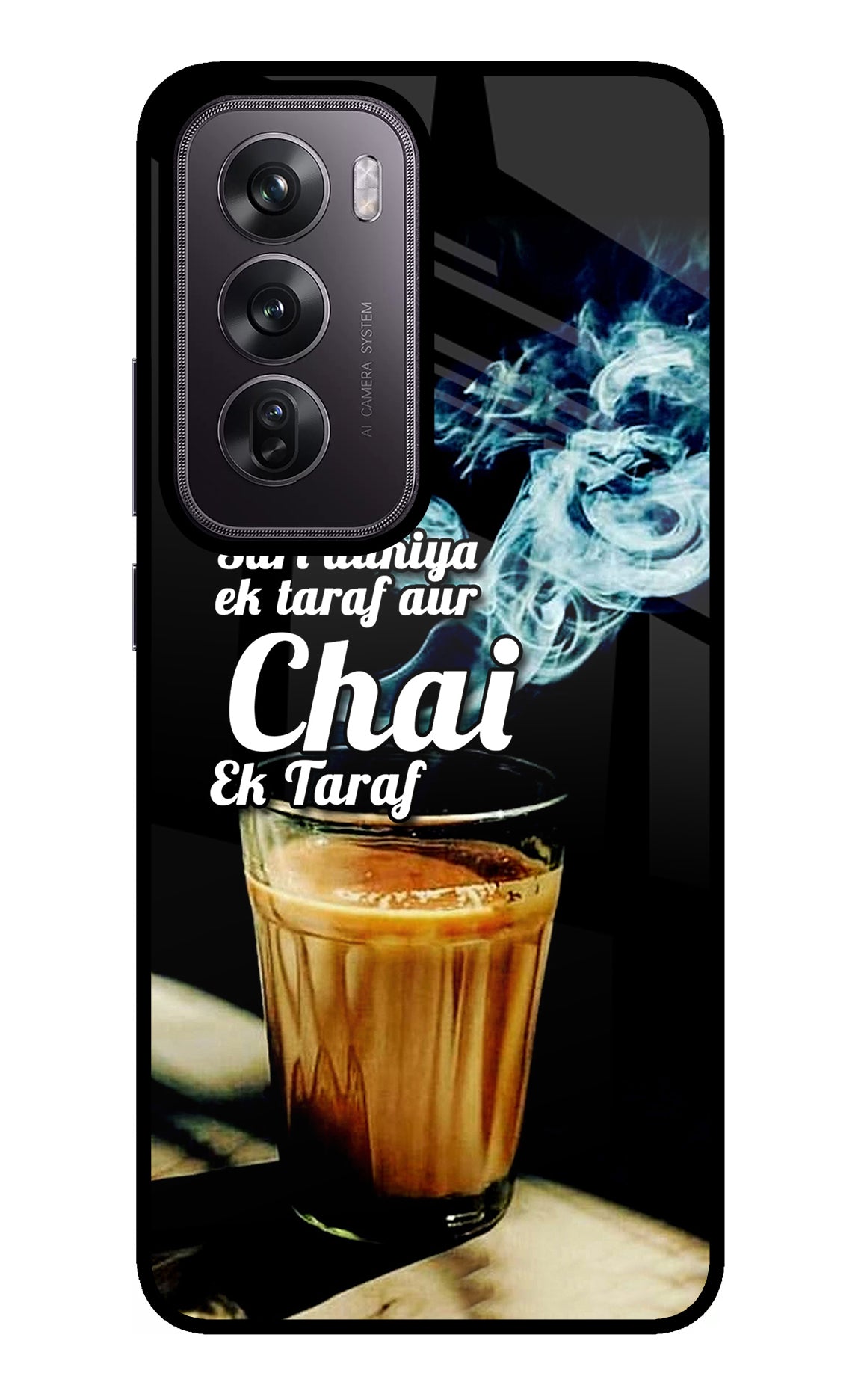 Chai Ek Taraf Quote Oppo Reno12 Pro 5G Glass Case