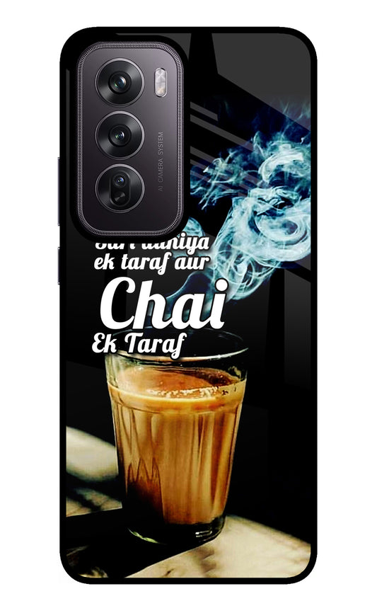 Chai Ek Taraf Quote Oppo Reno12 Pro 5G Glass Case