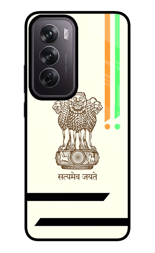 Satyamev Jayate Brown Logo Oppo Reno12 Pro 5G Glass Case