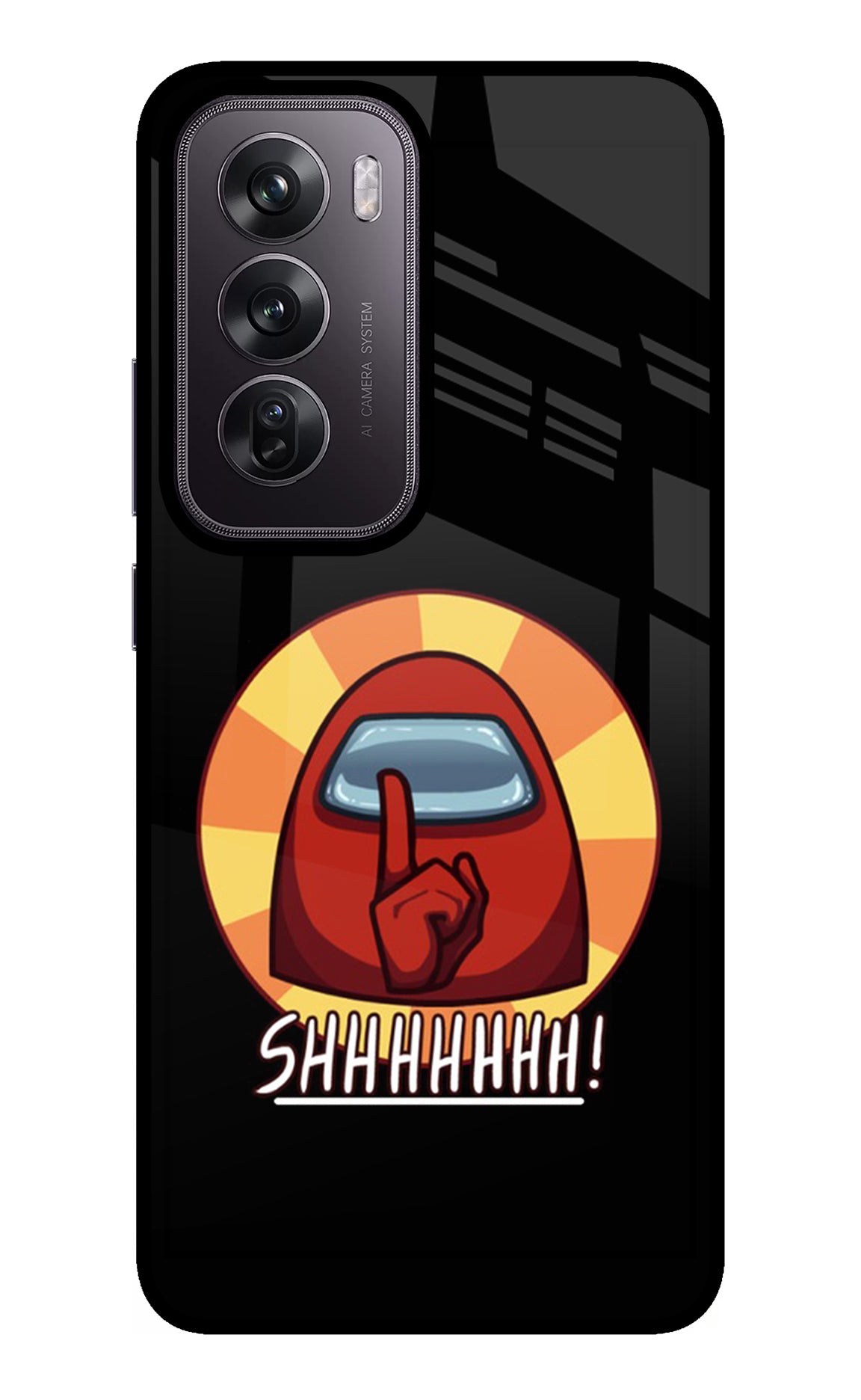 Among Us Shhh! Oppo Reno12 Pro 5G Glass Case