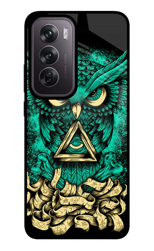 Green Owl Oppo Reno12 Pro 5G Glass Case