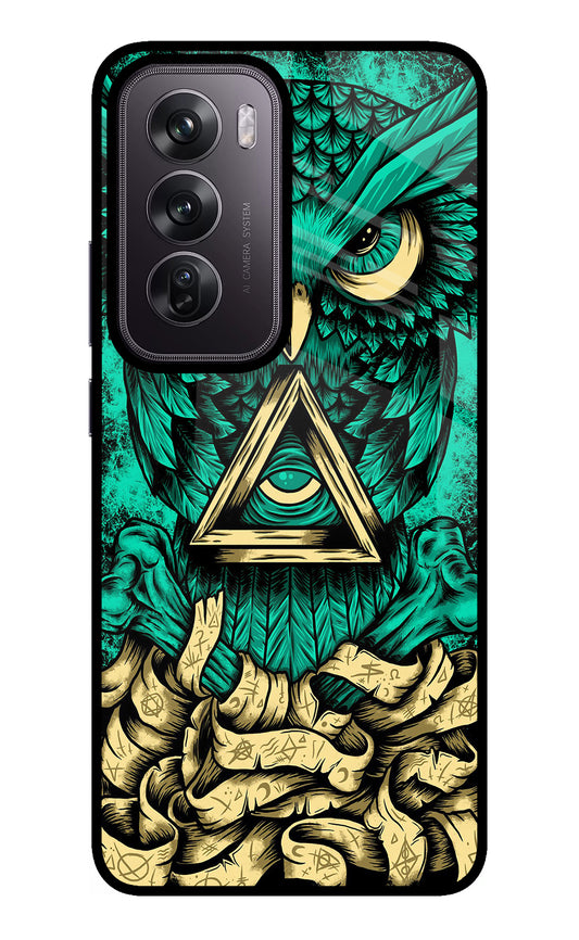 Green Owl Oppo Reno12 Pro 5G Glass Case
