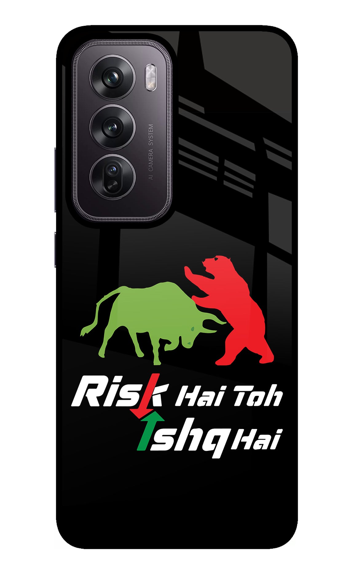 Risk Hai Toh Ishq Hai Oppo Reno12 Pro 5G Glass Case