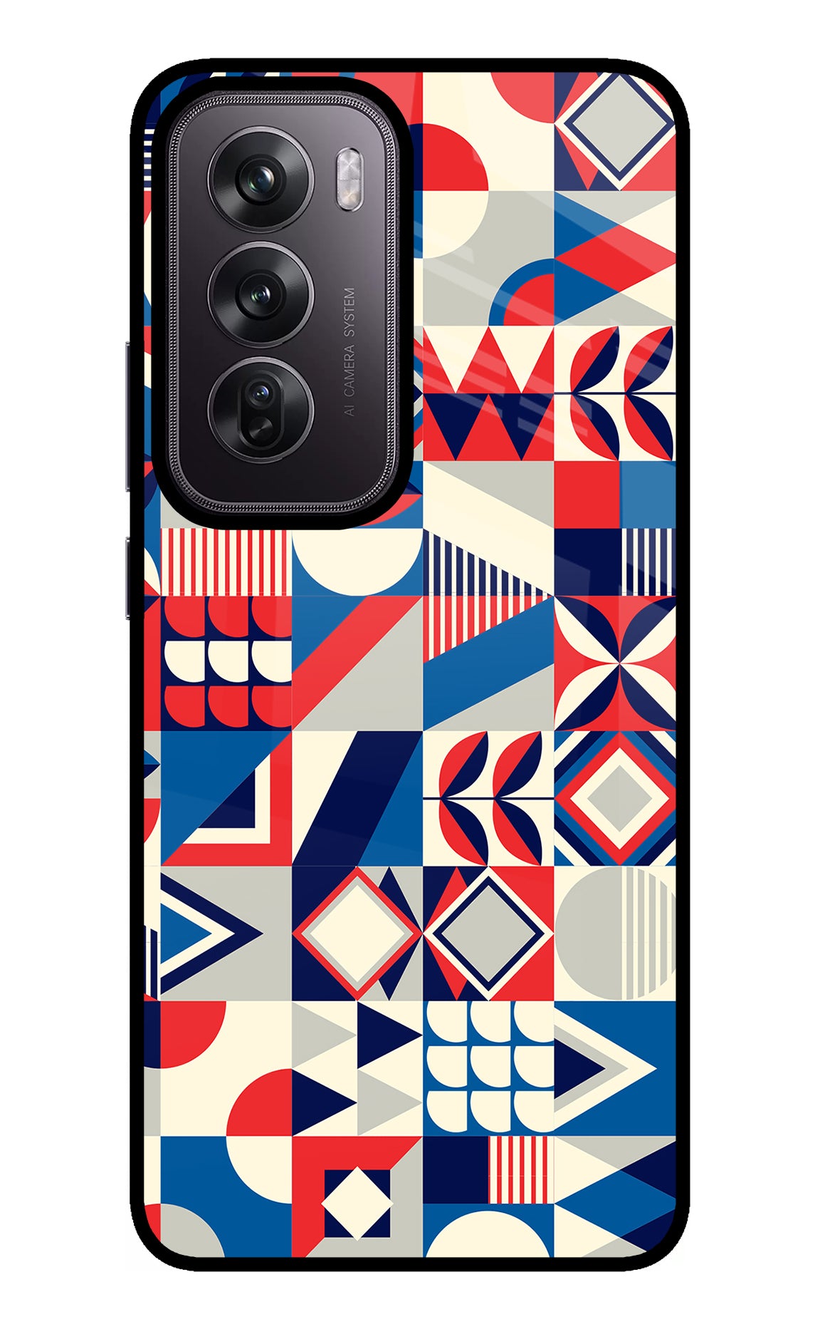 Colorful Pattern Oppo Reno12 Pro 5G Glass Case