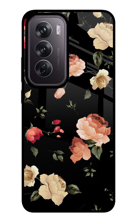 Flowers Oppo Reno12 Pro 5G Glass Case