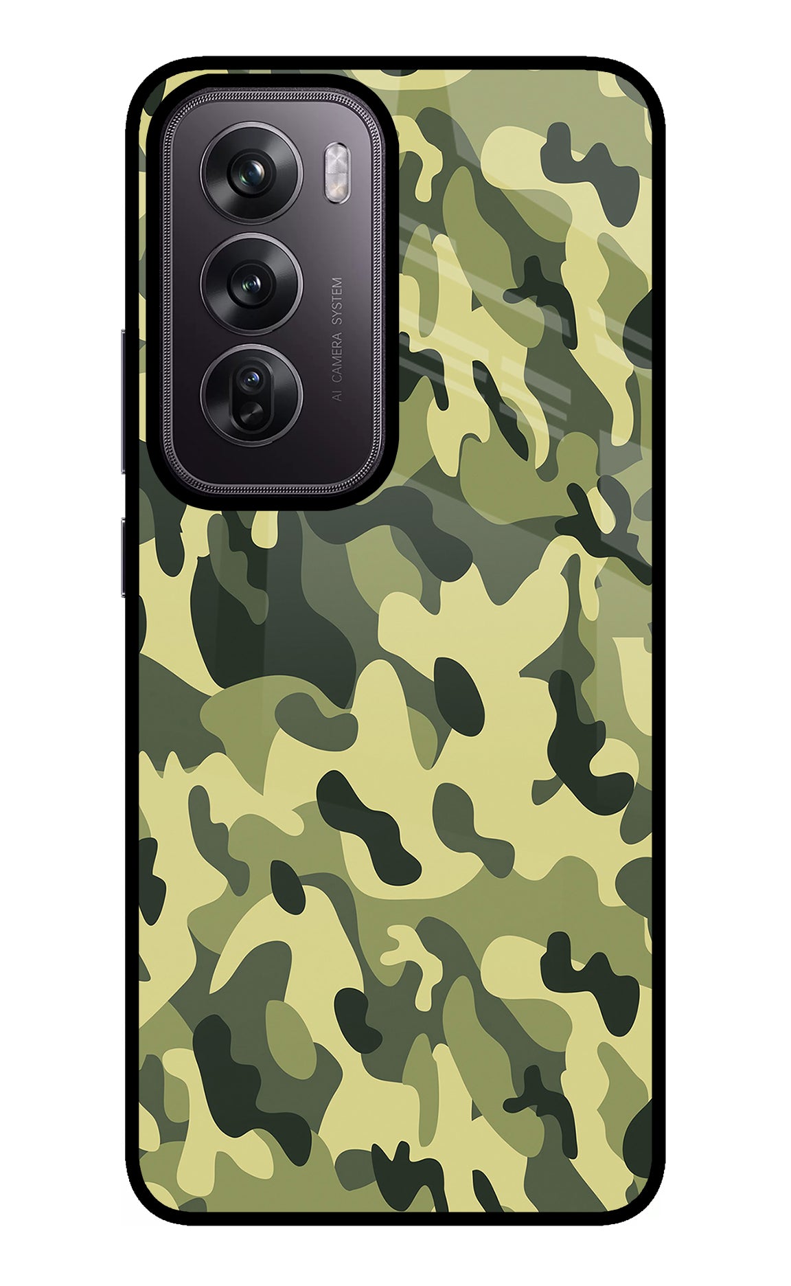 Camouflage Oppo Reno12 Pro 5G Glass Case