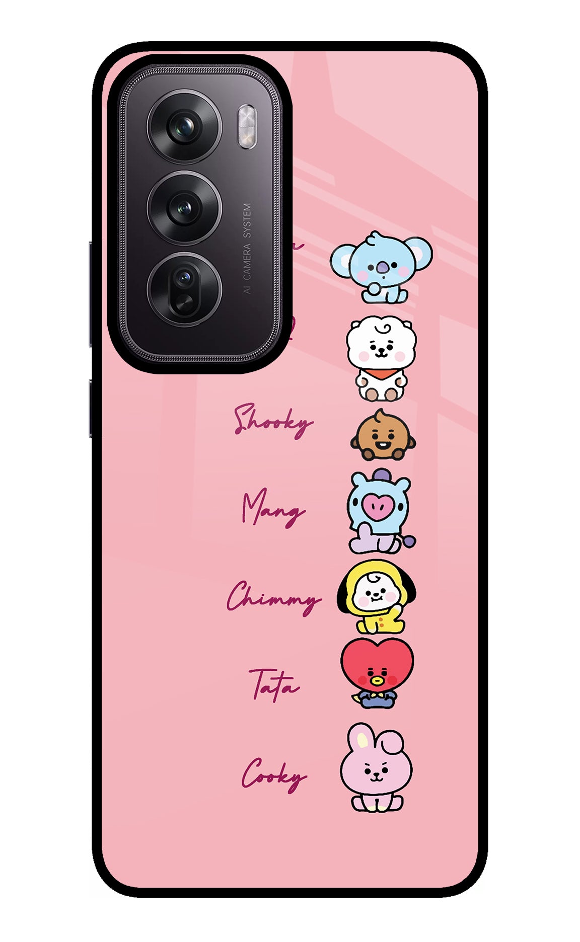 BTS names Oppo Reno12 Pro 5G Glass Case