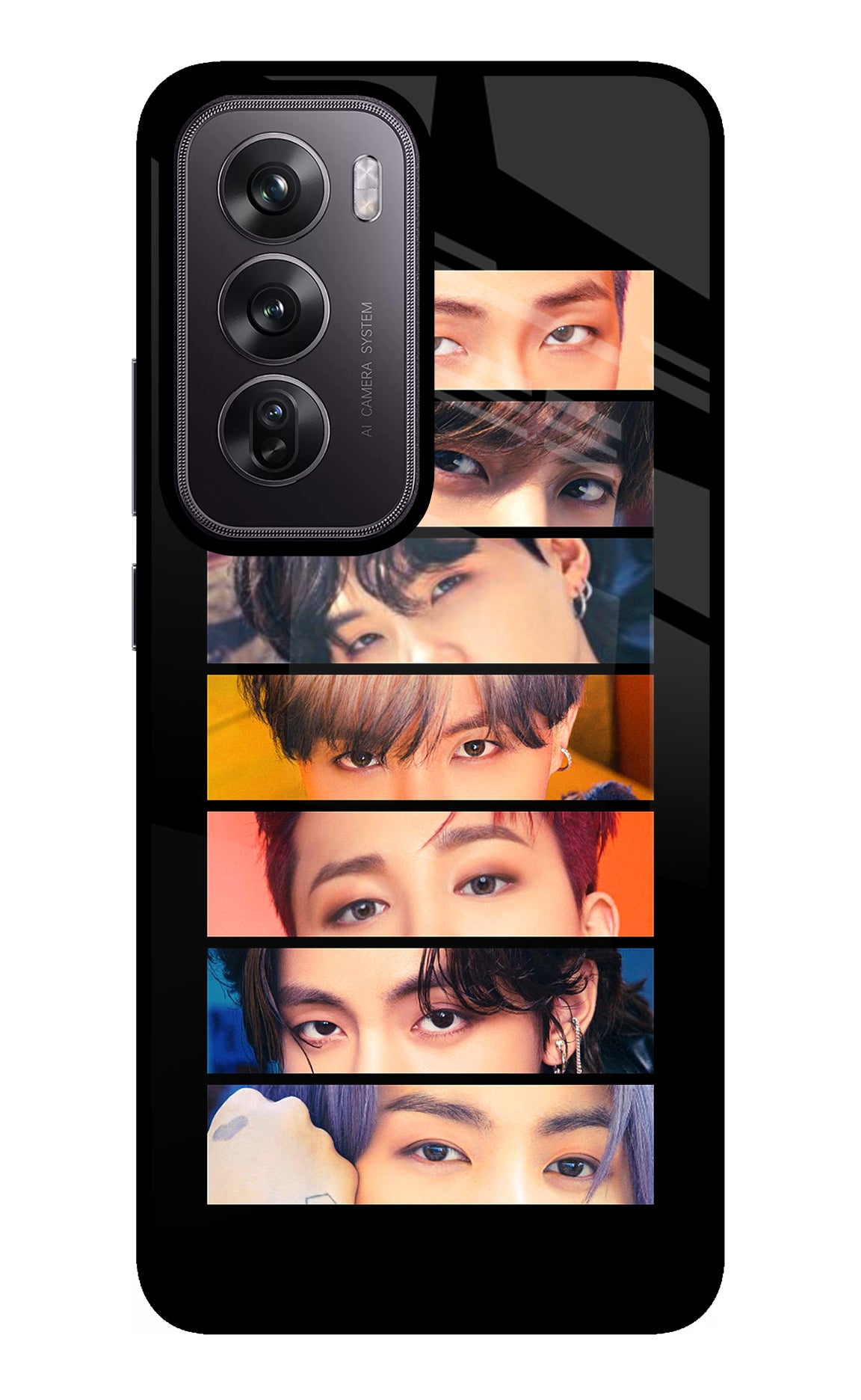 BTS Eyes Oppo Reno12 Pro 5G Glass Case