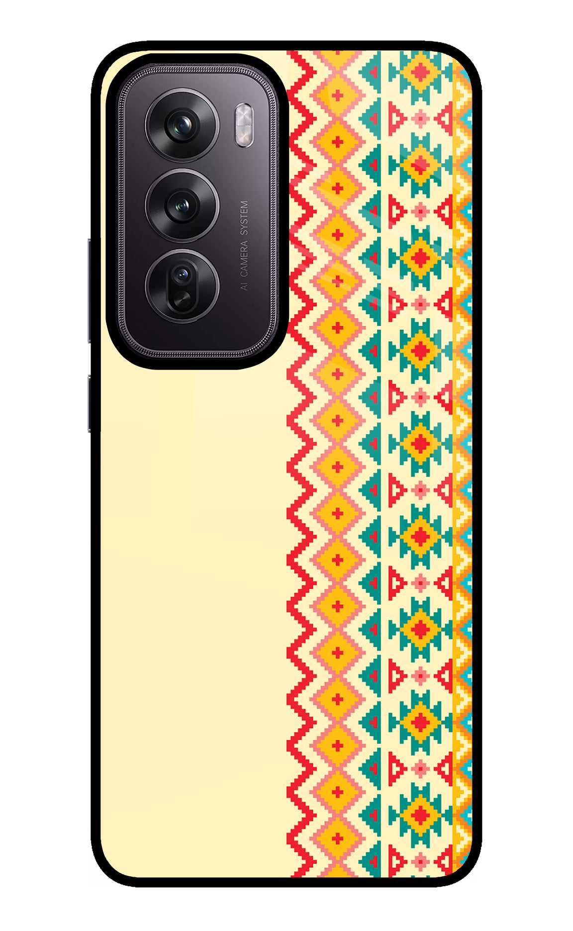 Ethnic Seamless Oppo Reno12 Pro 5G Glass Case