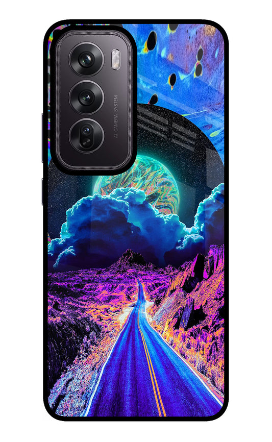 Psychedelic Painting Oppo Reno12 Pro 5G Glass Case