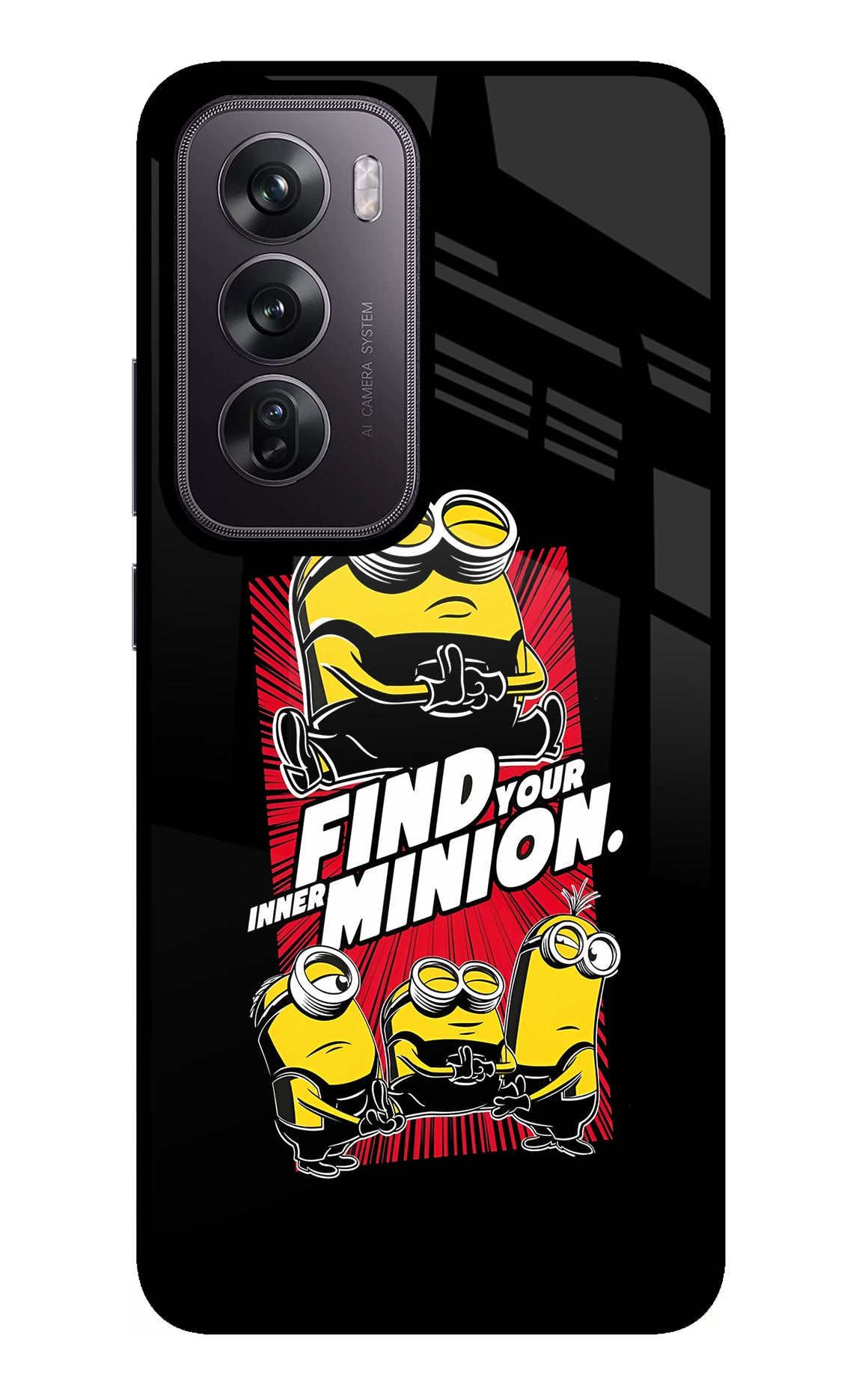 Find your inner Minion Oppo Reno12 Pro 5G Glass Case