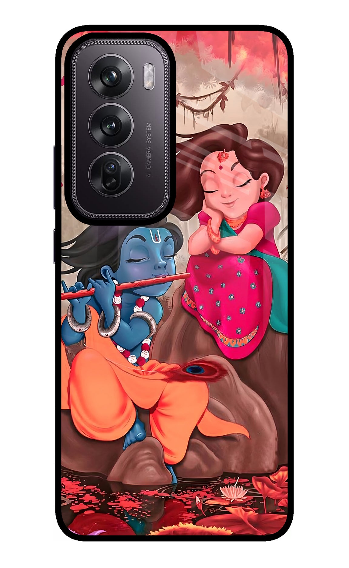 Radhe Krishna Case for Oppo Reno12 Pro 5G