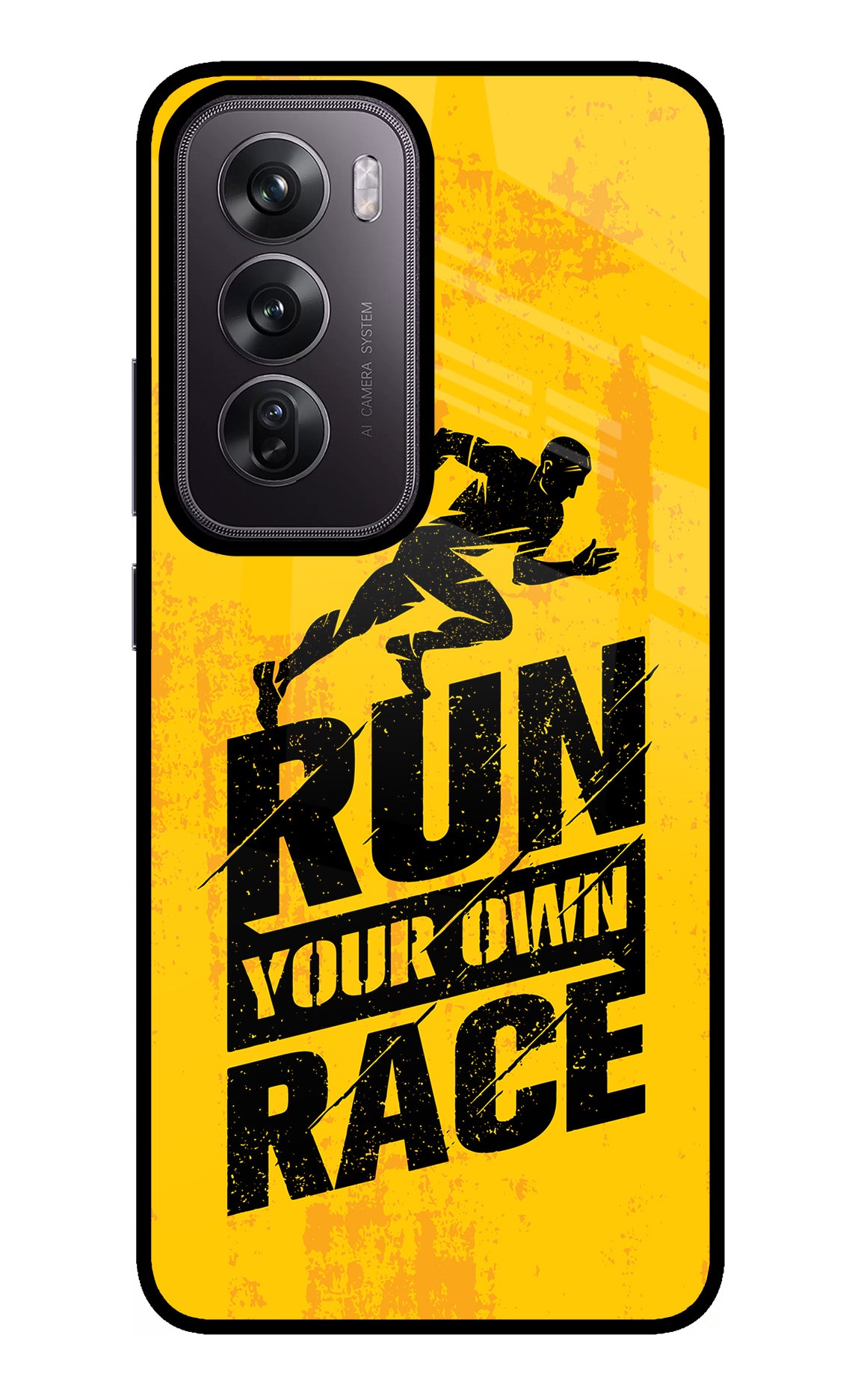 Run Your Own Race Oppo Reno12 Pro 5G Glass Case