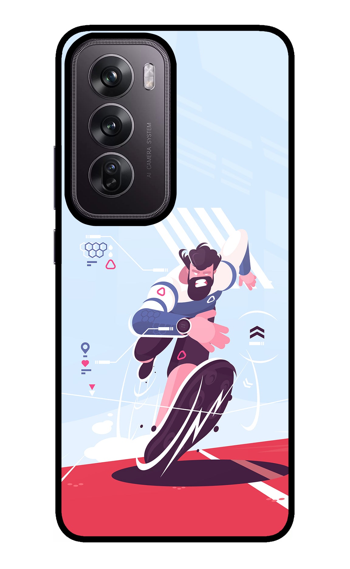 Run Pro Oppo Reno12 Pro 5G Glass Case