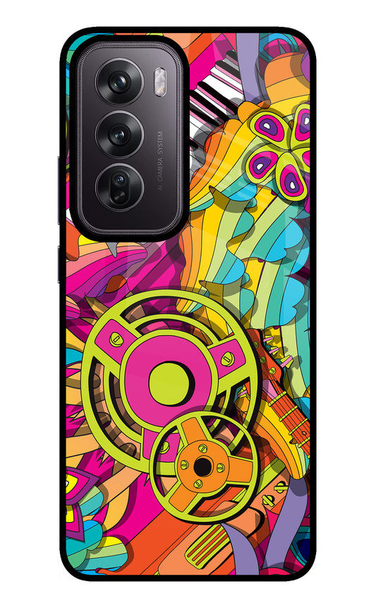 Music Doodle Oppo Reno12 Pro 5G Glass Case