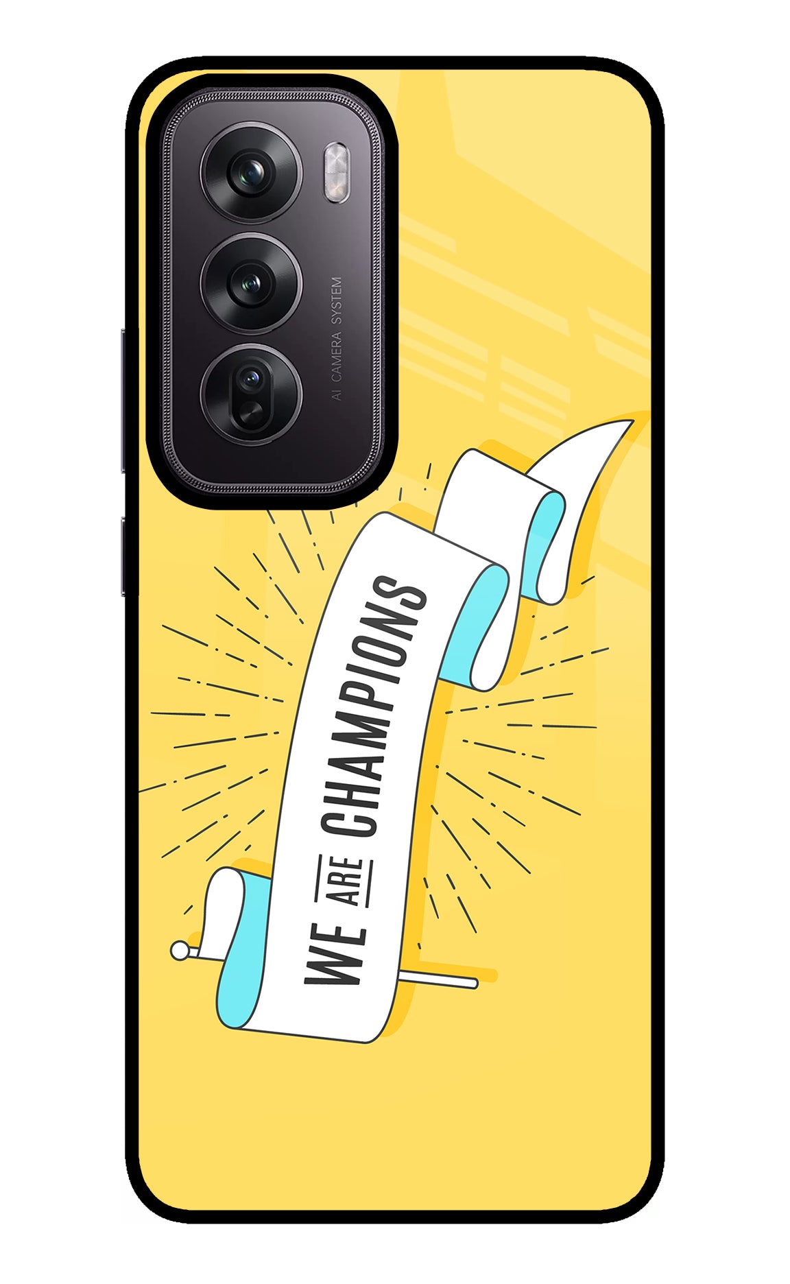 We are Champions Oppo Reno12 Pro 5G Glass Case