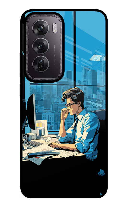 Focused Hustler (AI Generated) Oppo Reno12 Pro 5G Glass Case