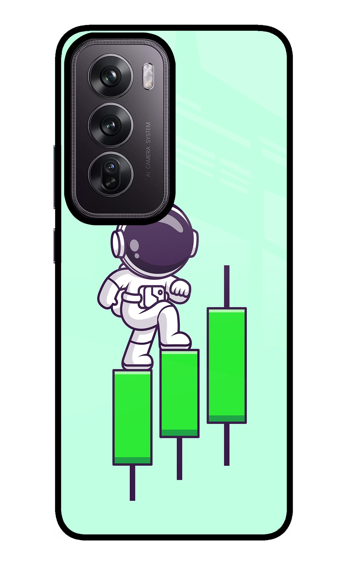 Astronaut Trader Oppo Reno12 Pro 5G Glass Case