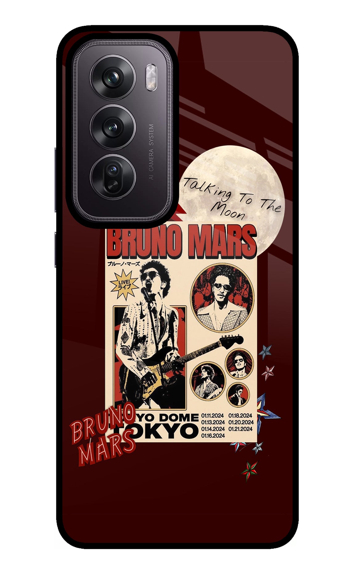 Bruno Mars Oppo Reno12 Pro 5G Glass Case