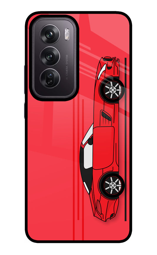 Red Velocity Oppo Reno12 Pro 5G Glass Case