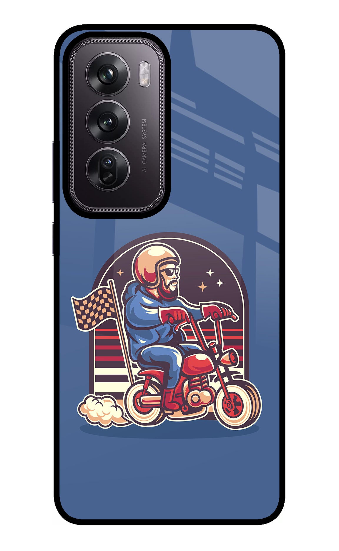 Retro Rider Vibes Oppo Reno12 Pro 5G Glass Case