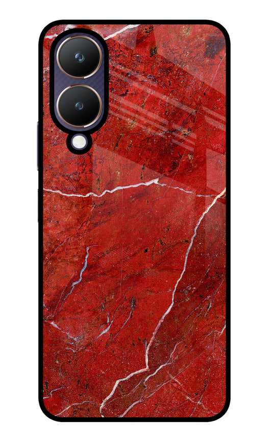 Red Marble Design Vivo Y28 5G Glass Case