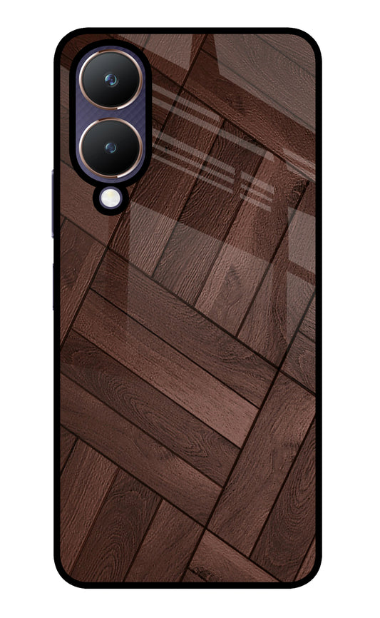 Wooden Texture Design Vivo Y28 5G Glass Case