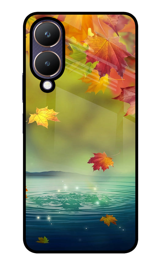 Flowers Vivo Y28 5G Glass Case