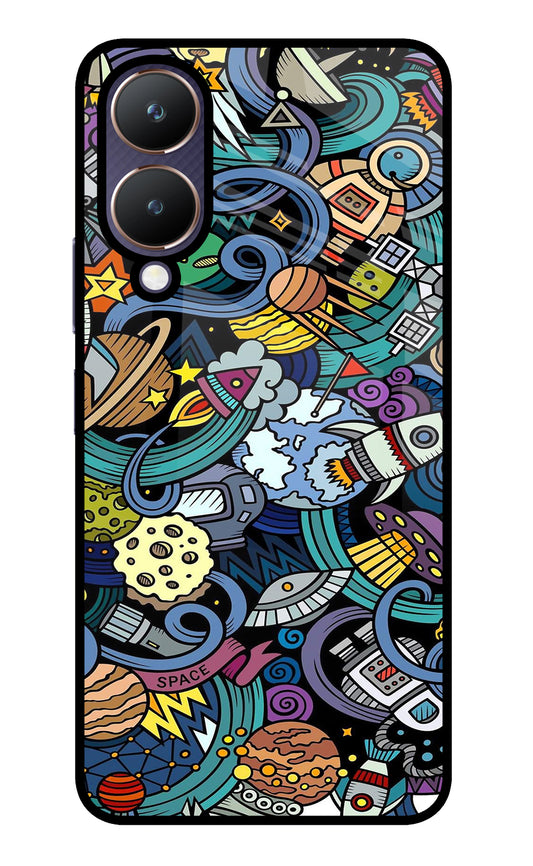 Space Abstract Vivo Y28 5G Glass Case