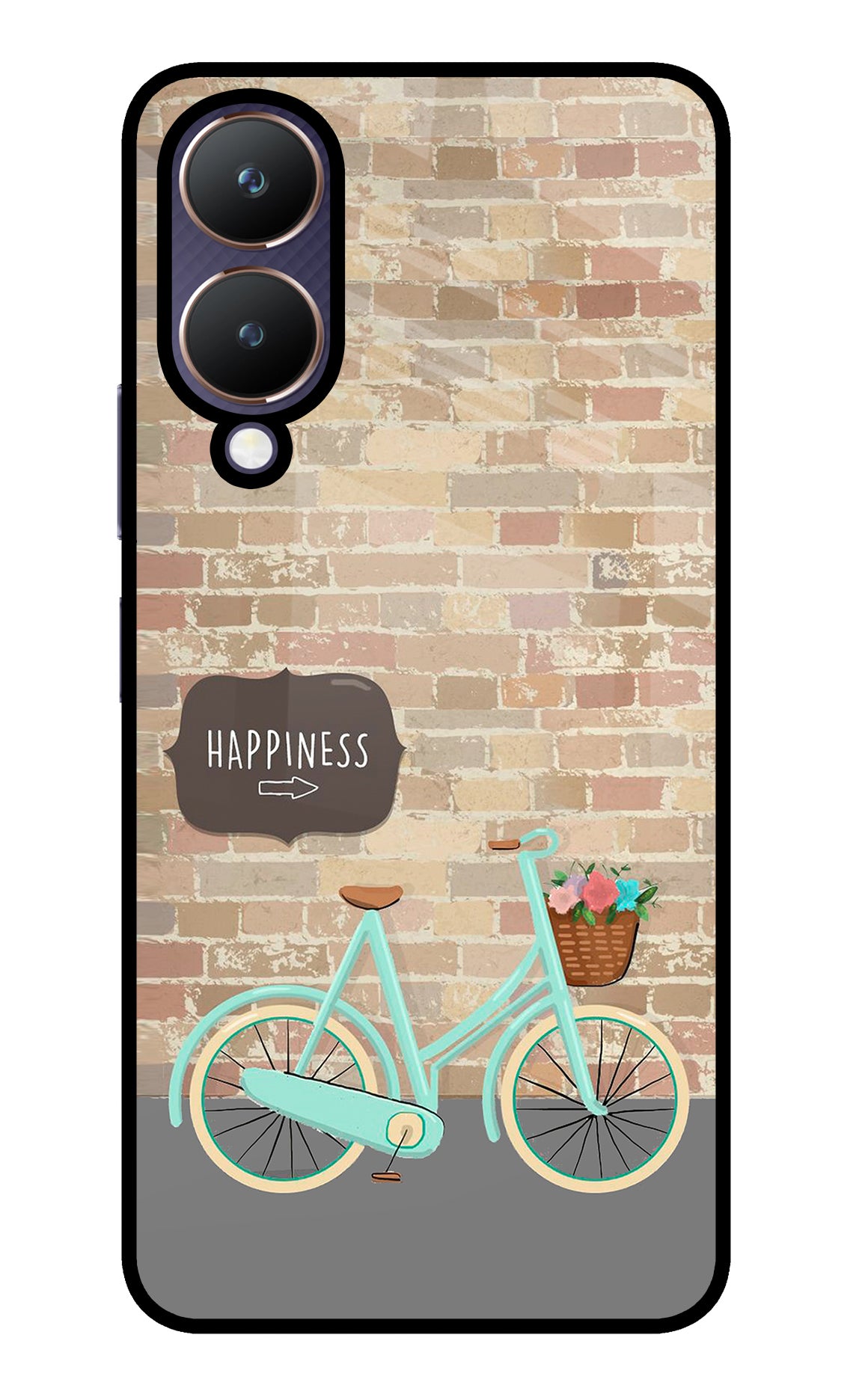 Happiness Artwork Vivo Y28 5G Glass Case