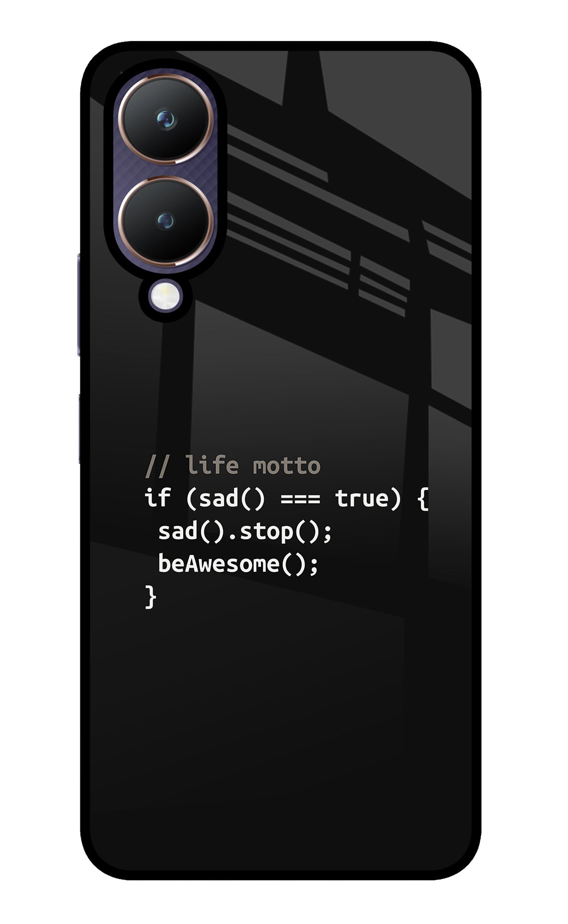 Life Motto Code Vivo Y28 5G Glass Case
