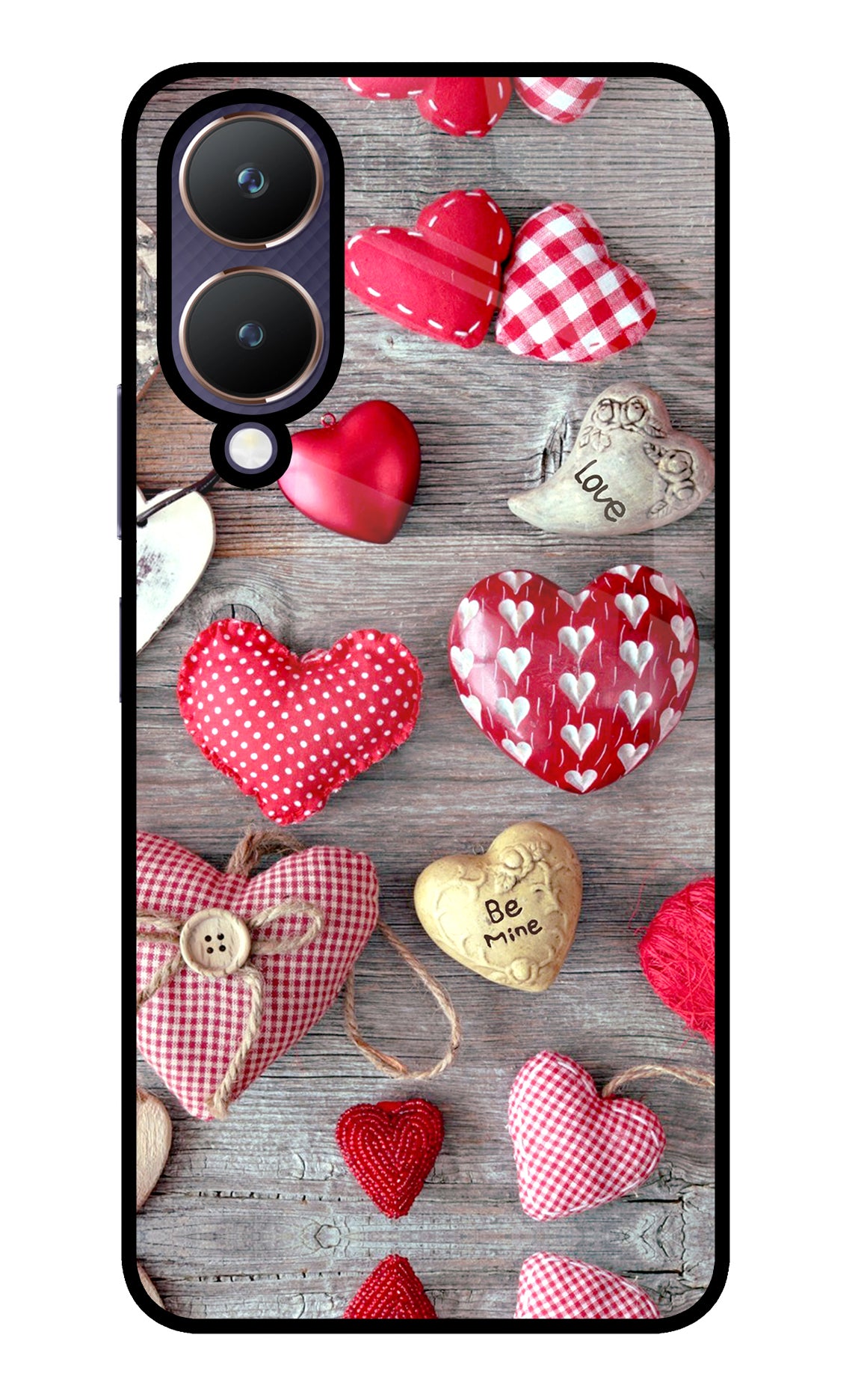 Love Wallpaper Vivo Y28 5G Glass Case