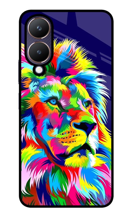 Vector Art Lion Vivo Y28 5G Glass Case