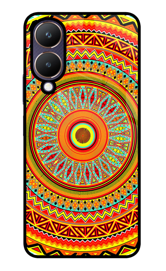 Mandala Pattern Vivo Y28 5G Glass Case