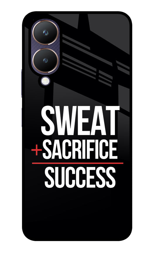 Sweat Sacrifice Success Vivo Y28 5G Glass Case